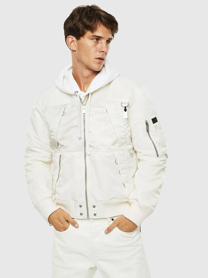 Diesel Jackets Mens JMARTEN White