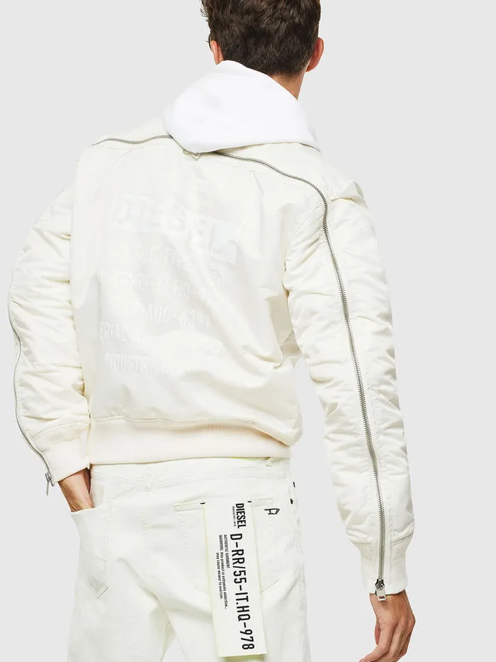 Diesel Jackets Mens JMARTEN White
