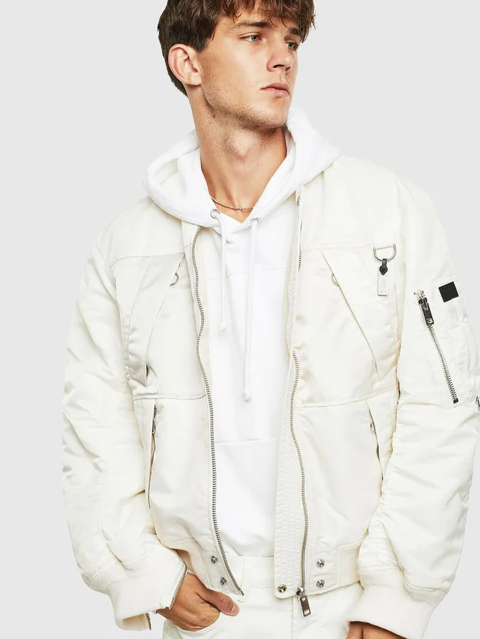 Diesel Jackets Mens JMARTEN White