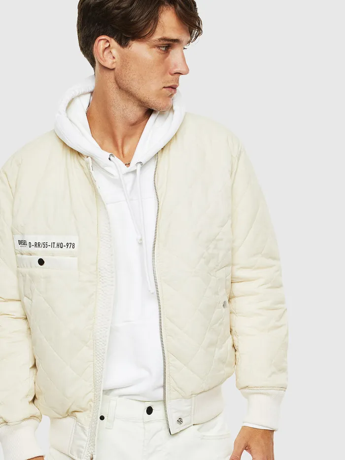 Diesel Jackets Mens JMARTEN White
