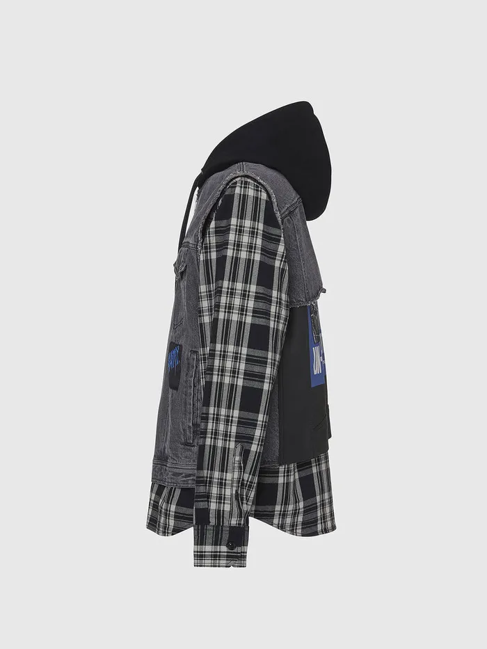 Diesel Jackets Mens JRUBEN BlackWhite