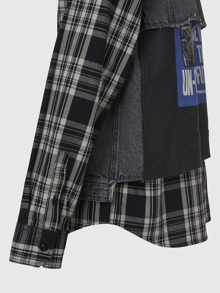 Diesel Jackets Mens JRUBEN BlackWhite