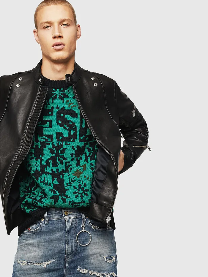 Diesel Jackets Mens LTOVMAS Black