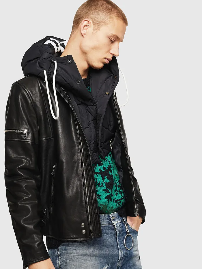 Diesel Jackets Mens LTOVMAS Black