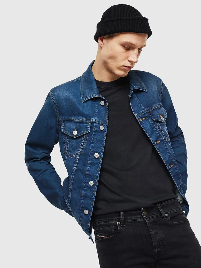 Diesel Jackets Mens NHILL JOGGJEANS Blue Jeans Gift 4 You