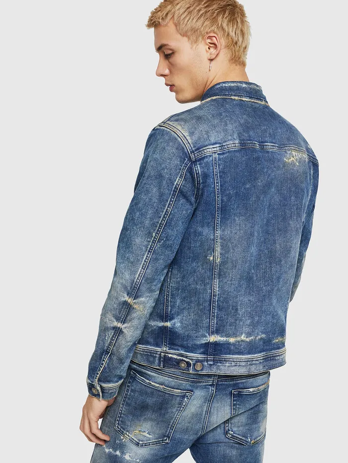 Diesel Jackets Mens NHILLTW Medium blue