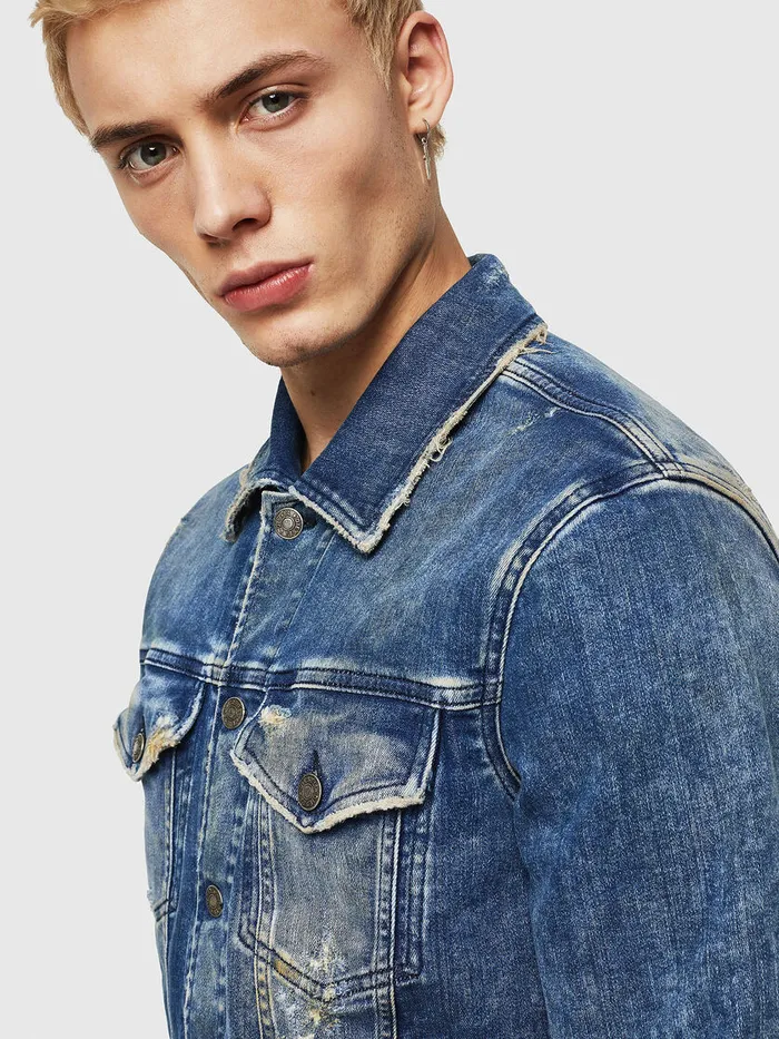 Diesel Jackets Mens NHILLTW Medium blue