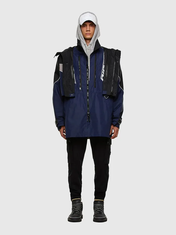 Diesel Jackets Mens WKOON BlueGrey