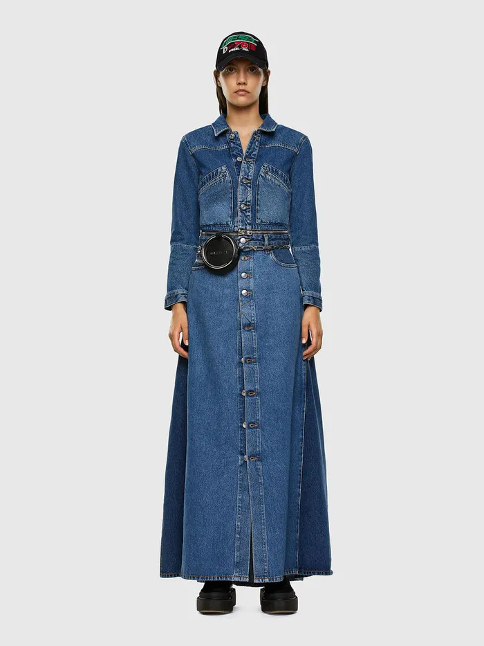 Diesel Jackets Womens DEBLOCHY Medium blue