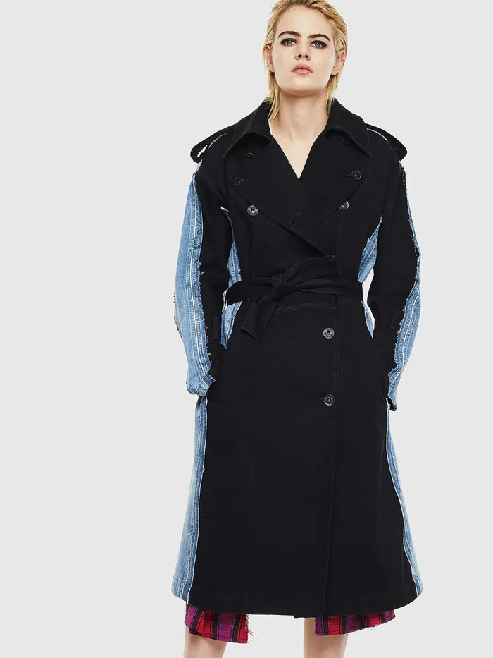Diesel Jackets Womens DEPRAVU BlackBlue