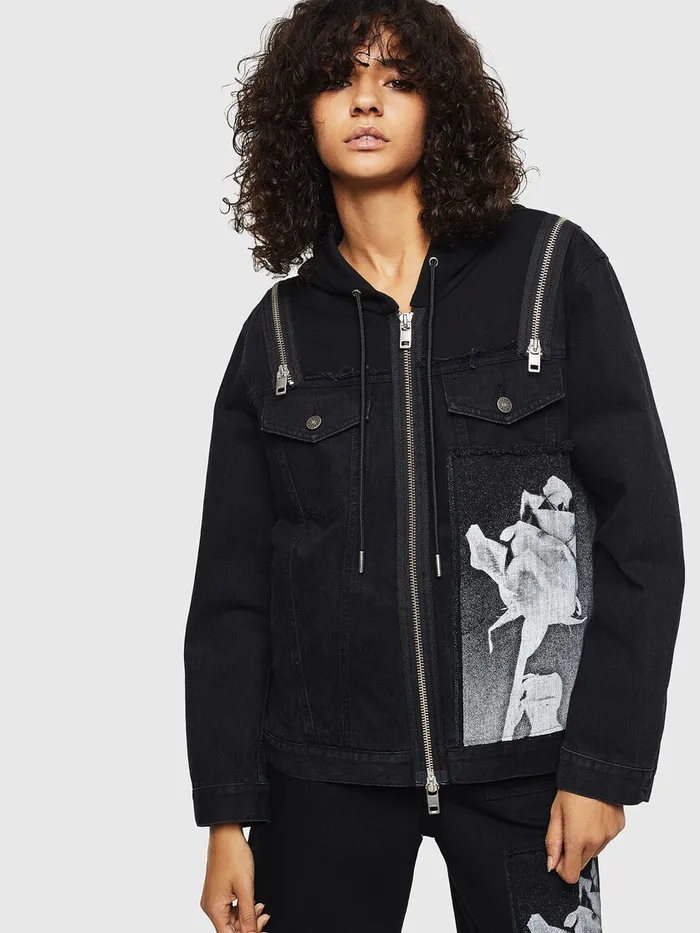 Diesel Jackets Womens DEVYSESX Black
