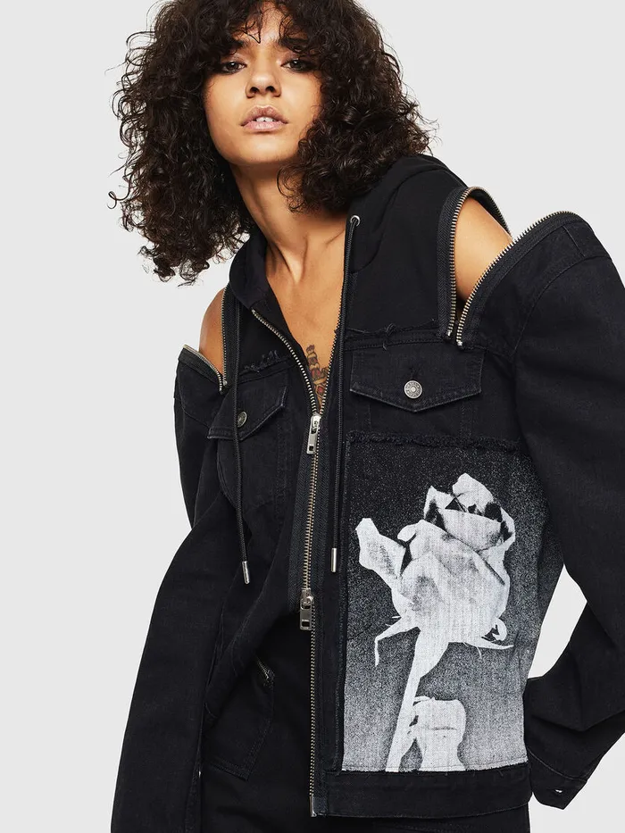 Diesel Jackets Womens DEVYSESX Black