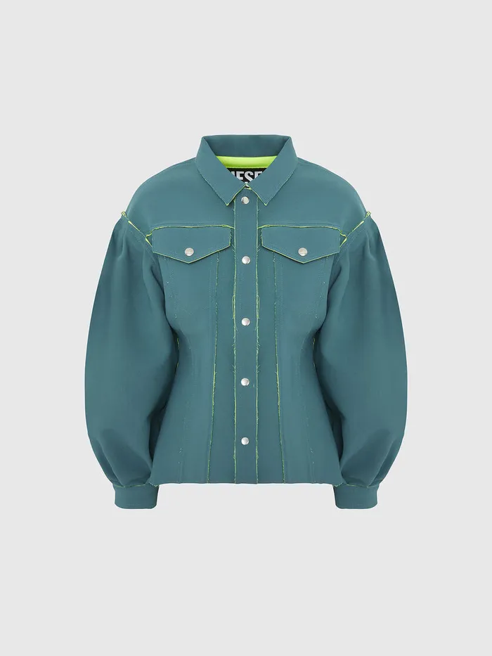 Diesel Jackets Womens GALBA Water Green