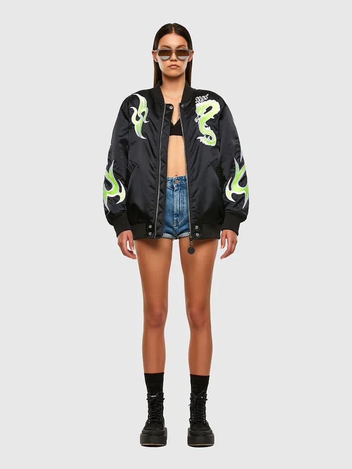 Diesel Jackets Womens GMART Black