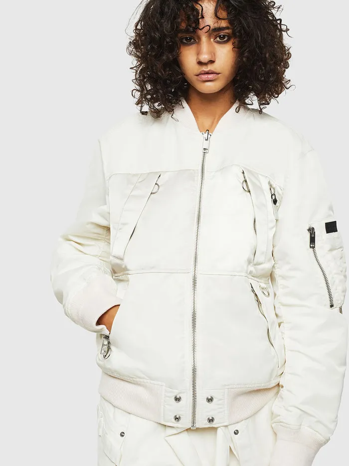 Diesel Jackets Womens GMARTENFL White