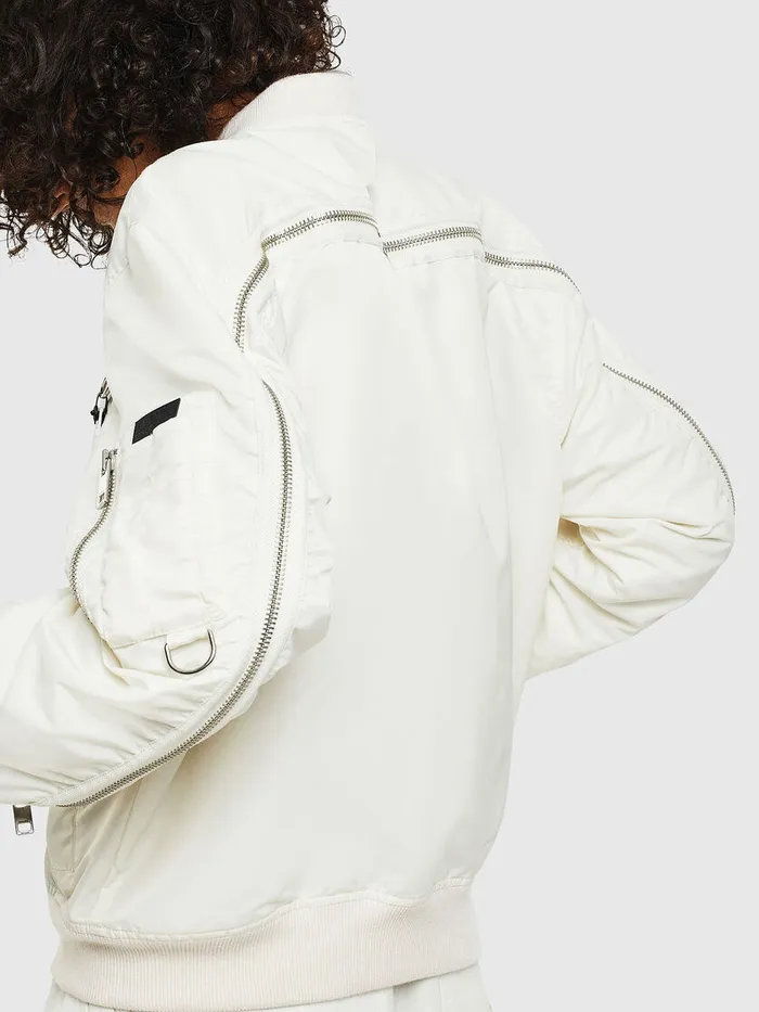 Diesel Jackets Womens GMARTENFL White