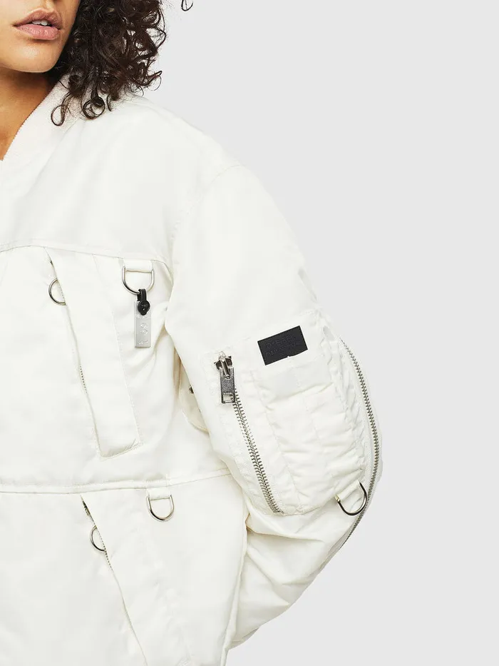 Diesel Jackets Womens GMARTENFL White