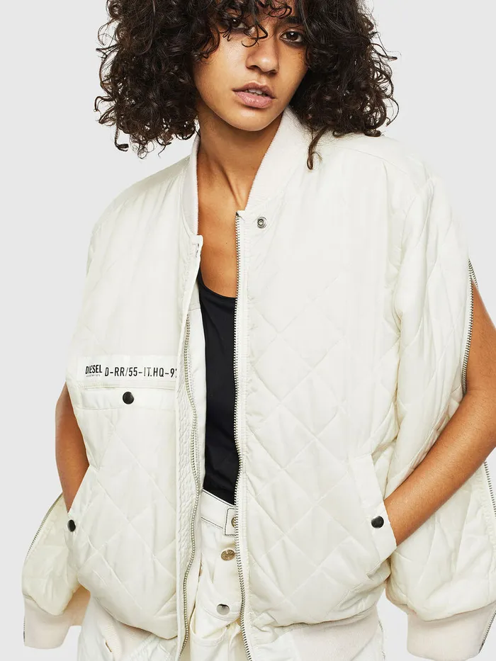 Diesel Jackets Womens GMARTENFL White