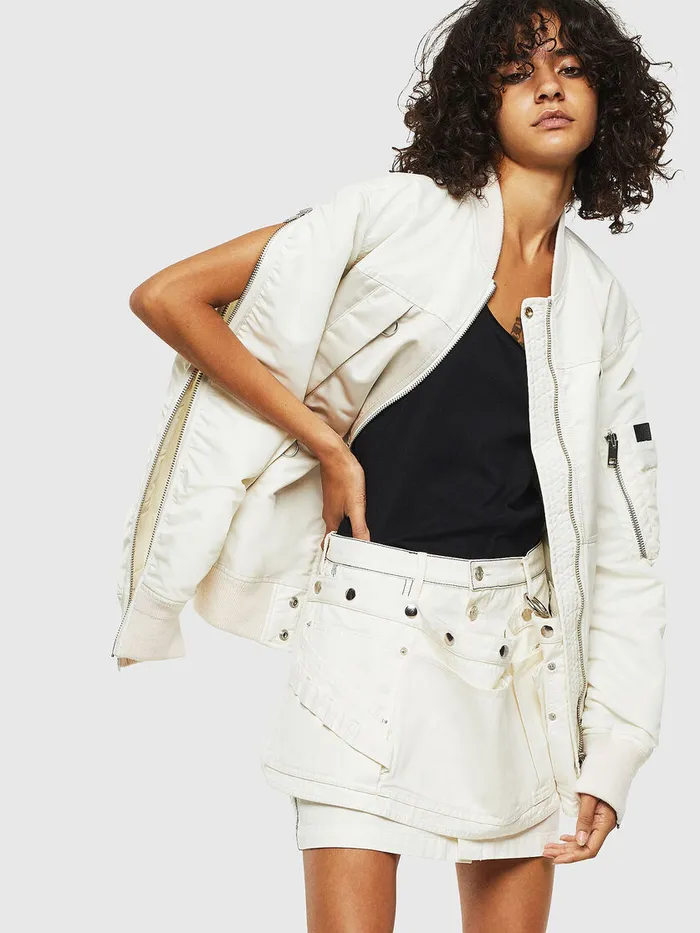 Diesel Jackets Womens GMARTENFL White