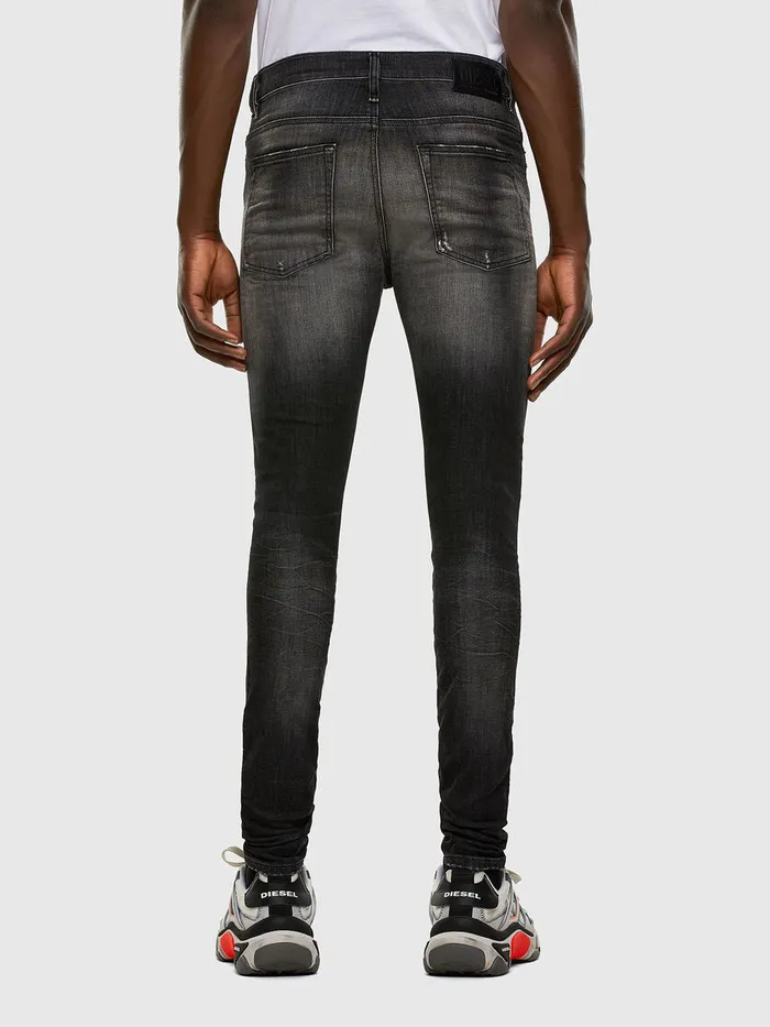 Diesel JoggJeans Mens DReeft JoggJeans 009FX BlackDark grey Gift Ideas