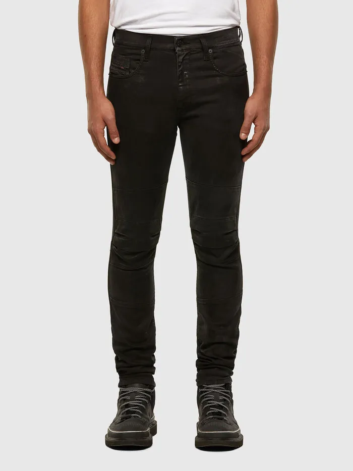 Diesel JoggJeans Mens DStrukt JoggJeans 009GH BlackDark grey Gift Ideas