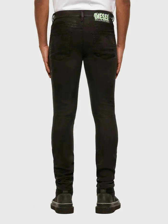 Diesel JoggJeans Mens DStrukt JoggJeans 009GH BlackDark grey Gift Ideas