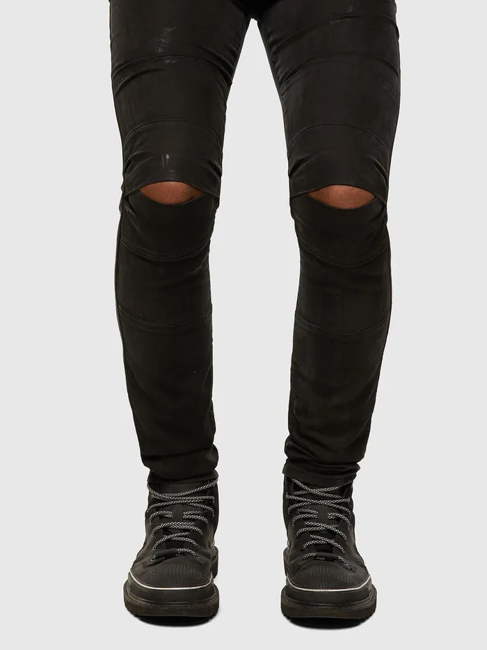 Diesel JoggJeans Mens DStrukt JoggJeans 009GH BlackDark grey Gift Ideas