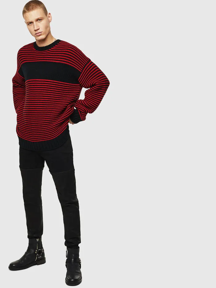 Diesel Knitwear Mens KBALLIS RedBlack Gift Ideas
