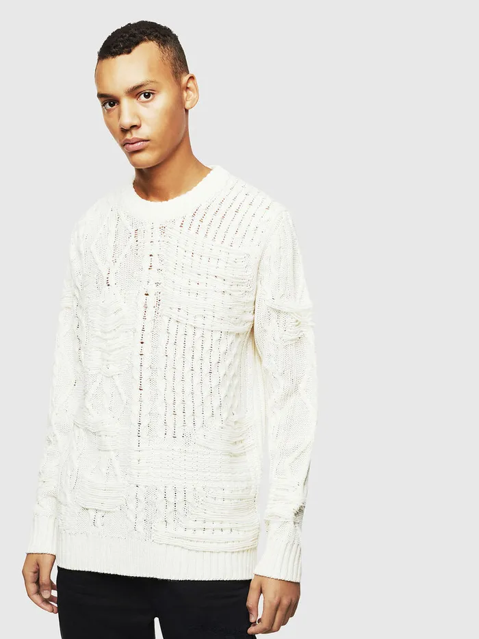 Diesel Knitwear Mens KBRIGLY White Near Me