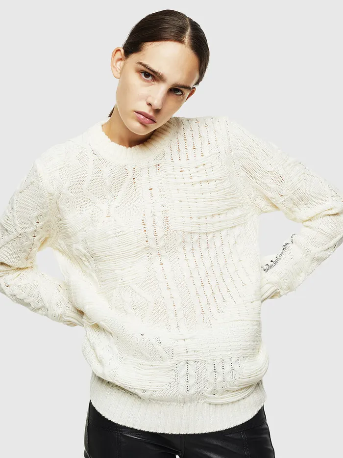 Diesel Knitwear Mens KBRIGLY White Near Me