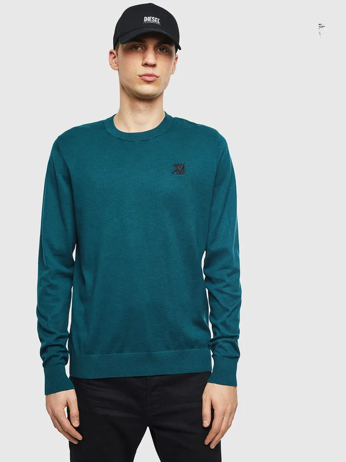 Diesel Knitwear Mens KFREEX Dark Green Gift for Friend