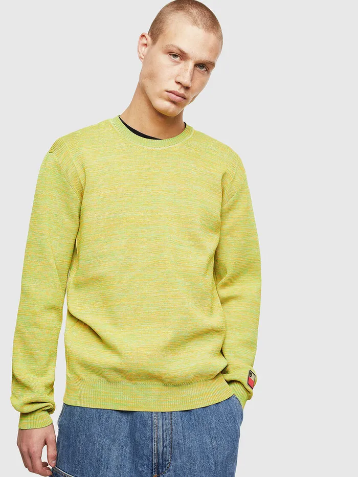 Diesel Knitwear Mens KSPECIALS Green Fluo Cheap On Sale