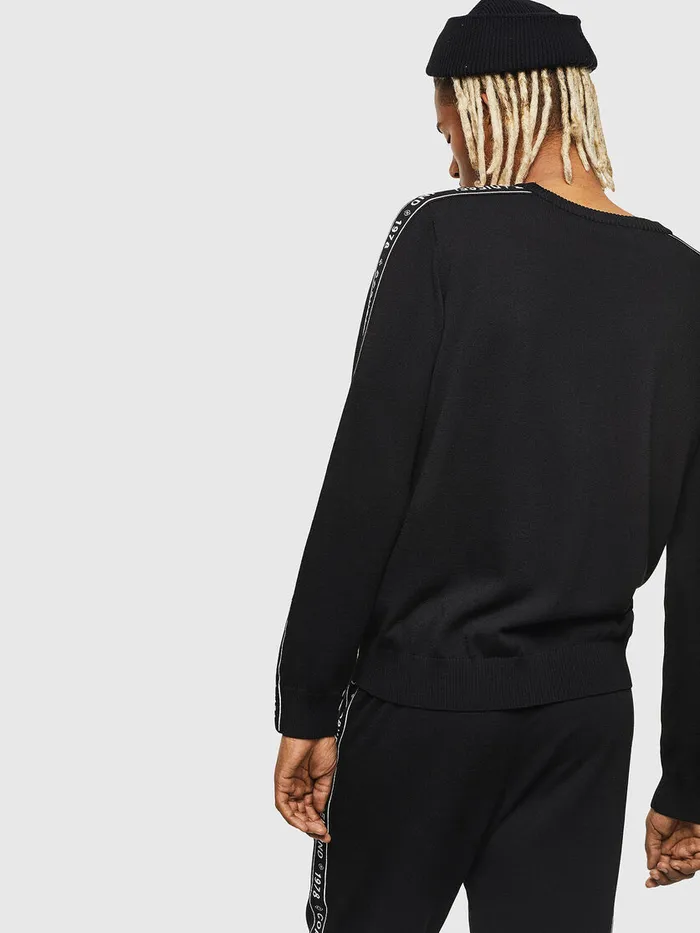 Diesel Knitwear Mens KTRACKYC Black Gift Ideas