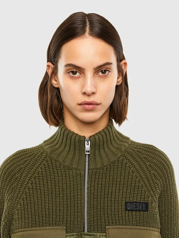 Diesel Knitwear Womens MEKA Military Green Popular