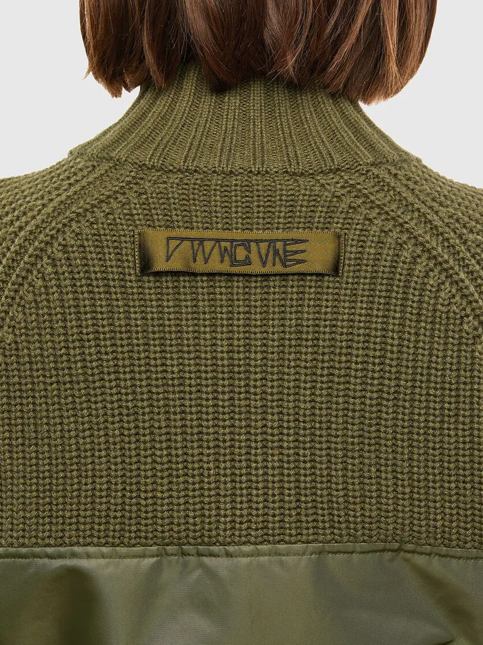 Diesel Knitwear Womens MEKA Military Green Popular
