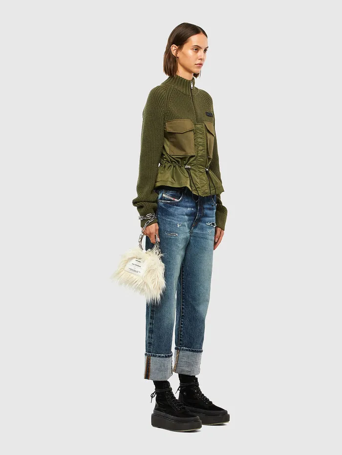 Diesel Knitwear Womens MEKA Military Green Popular