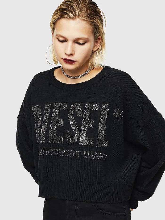 Diesel Knitwear Womens MLUREXY Black Casaul