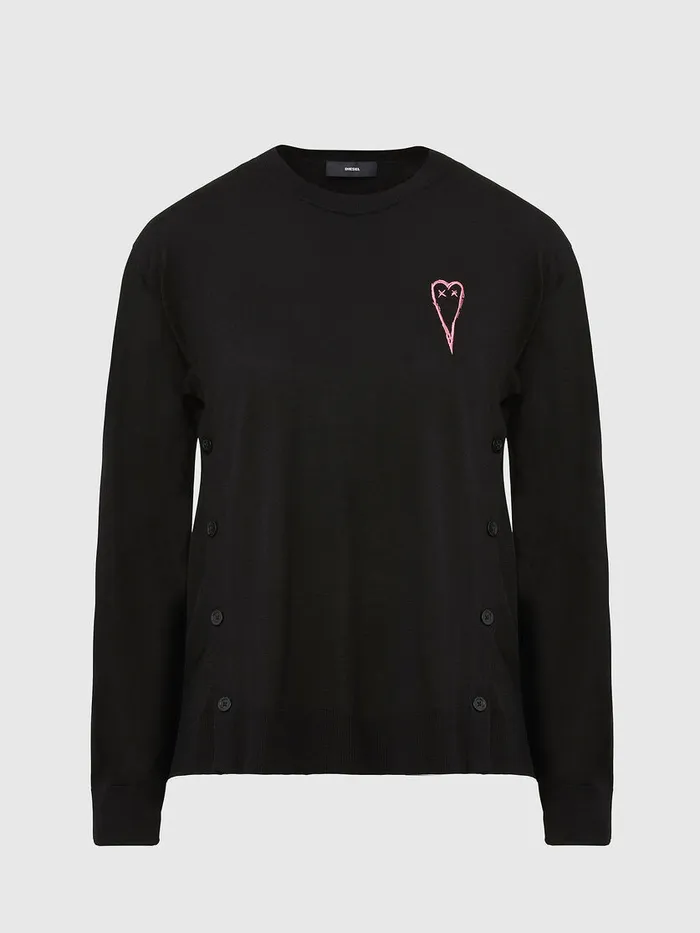 Diesel Knitwear Womens MTERESA Black Cheap On Sale