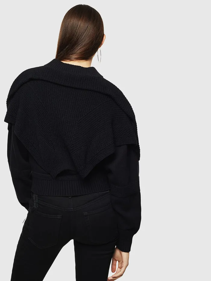 Diesel Knitwear Womens MTESY Black For Sale