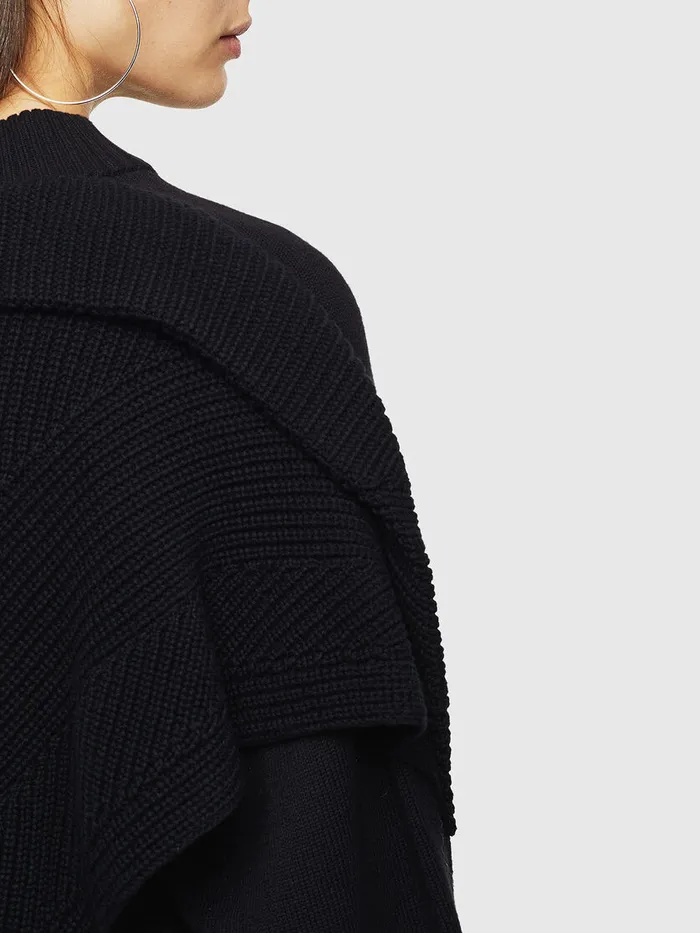 Diesel Knitwear Womens MTESY Black For Sale