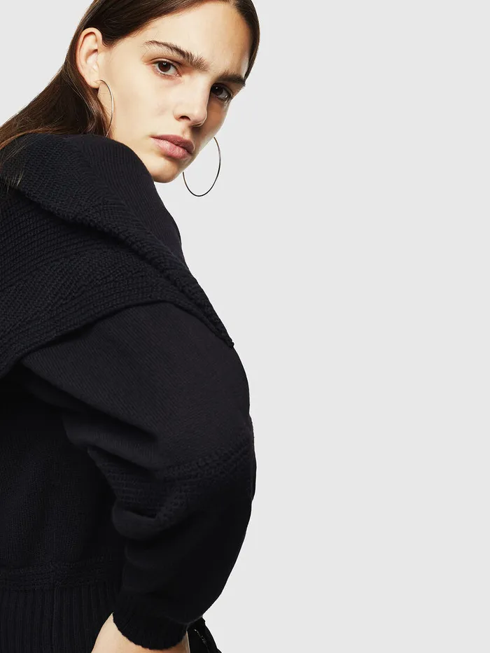 Diesel Knitwear Womens MTESY Black For Sale