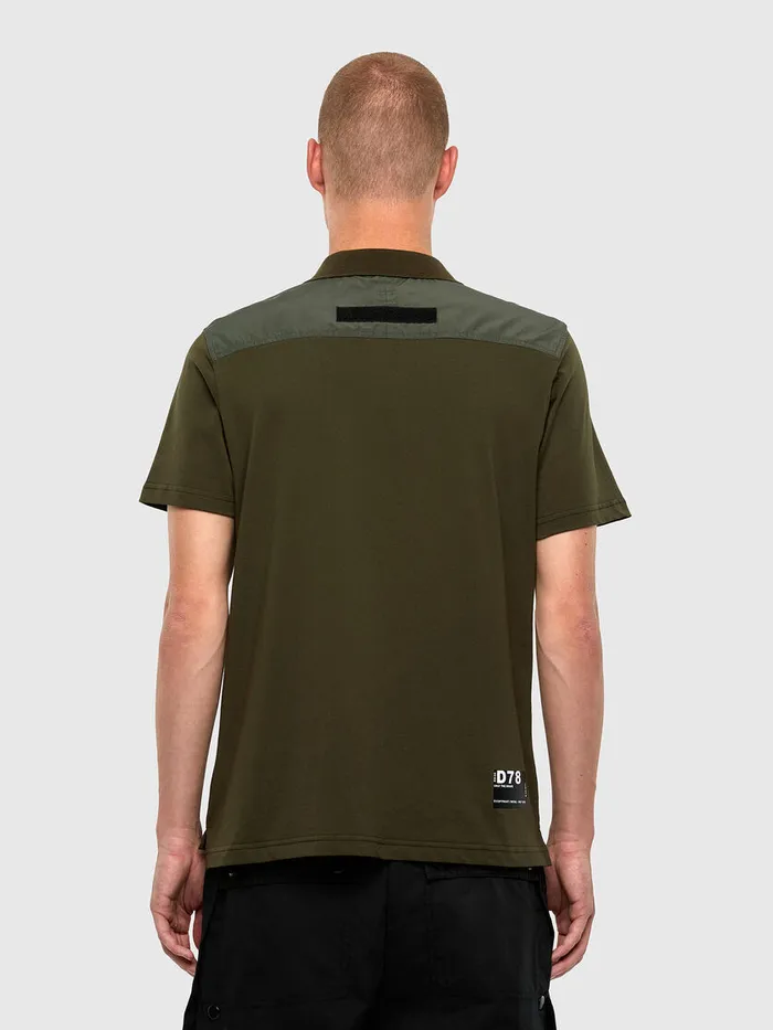 Diesel Polos Mens THARLY Military Green Casaul