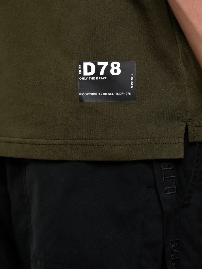 Diesel Polos Mens THARLY Military Green Casaul