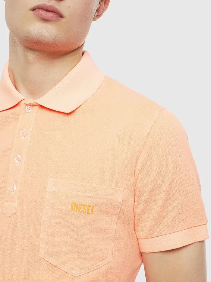Diesel Polos Mens TKAL2 Orange Gift Ideas