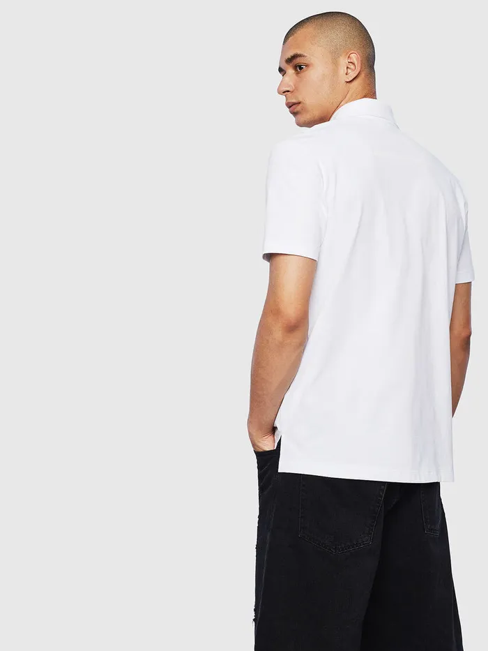 Diesel Polos Mens TMARKS1 White On Sale