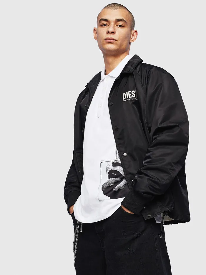 Diesel Polos Mens TMARKS1 White On Sale