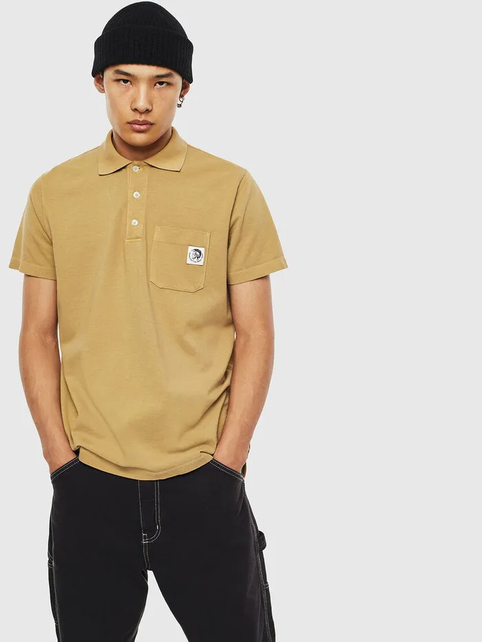 Diesel Polos Mens TPOLOWORKY Light Brown Online
