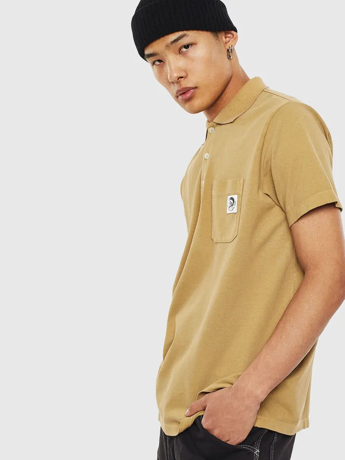 Diesel Polos Mens TPOLOWORKY Light Brown Online