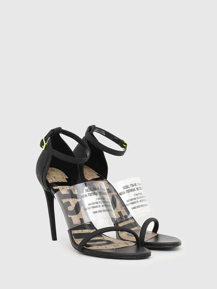 Diesel Sandals Womens SASLANTY HAR Black Near Me