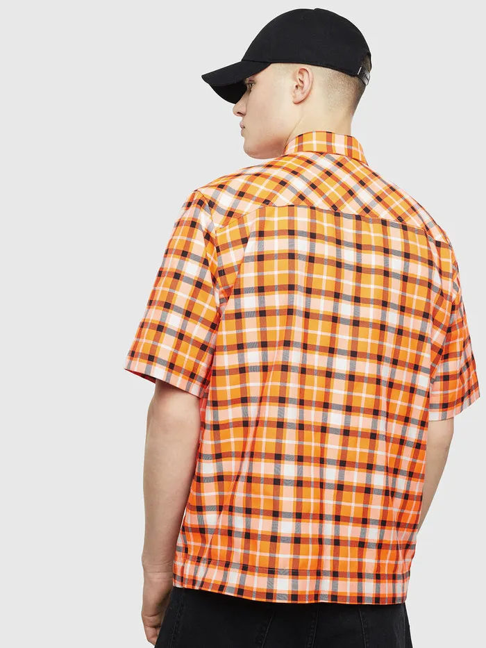 Diesel Shirts Mens SATWOODA Orange Gift for Friend